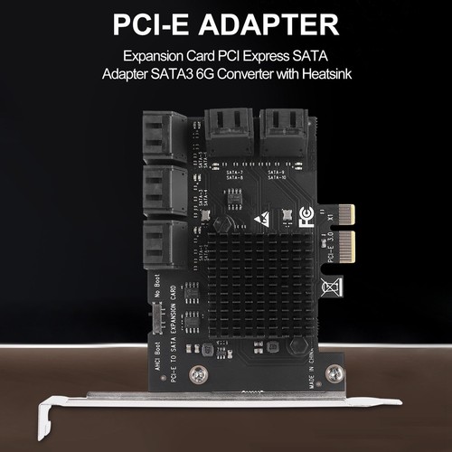 10 Port Sata 3.0 zu Pcie X1 Erweiterungs Karte Pci Express Sata Adapter Sat1942 - Afbeelding 7 van 8