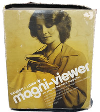 Vintage Bausch  Lomb Magni-Viewer Around The Neck 2X Magnifier Hands Free