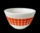 Vintage 1960s PYREX Orange Dots Mixing Bowl 401. 1.5 Pts