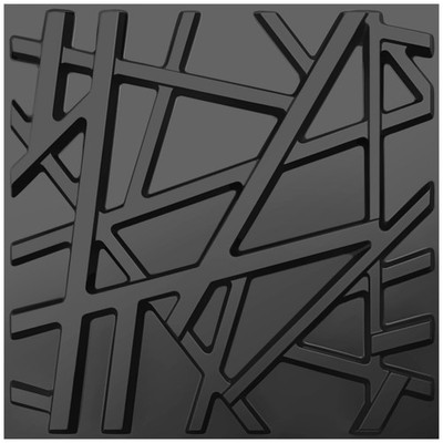 LEVOWAY 33 Pack 3D Wall Panels for Interior Decor, 12 x12', Black 