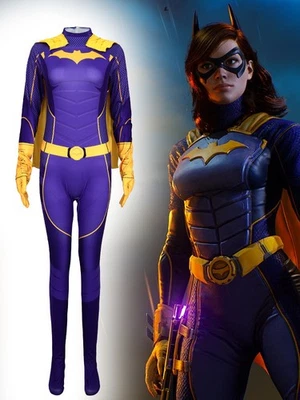 Batman Gotham Knights Batwoman Halloween Women's Jumpsuit Cosplay Outfit Cloak