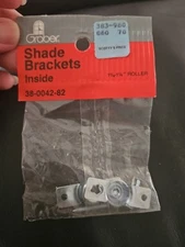 Roller Shade Inside Window Frame Mount Steel Brackets 2 pack (1 pair) w/ Screws