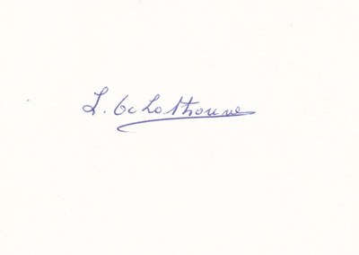 OLYMPIA 1948: Leon de LATHOUWER (+BEL) orig.Autogramm  OLYMPIASIEGER  Radsport