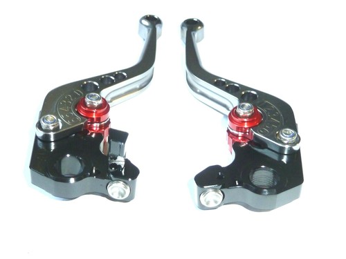 DUCATI 620 MONSTER 2003-2006 SHORT GREY BRAKE AND CLUTCH LEVER ROAD RACE TS275 - Picture 8 of 9