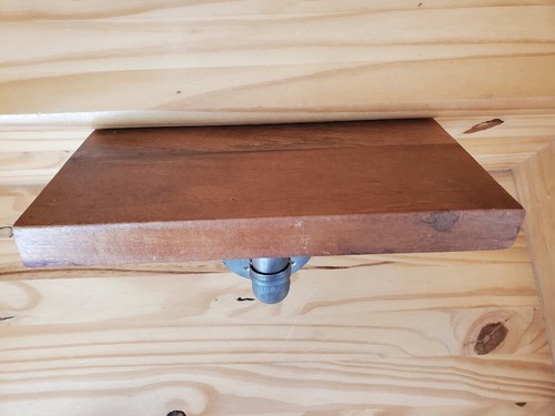 Wall Mounted Solid Wood Shelf Floating Shelf / Metal Pipe Mounting 11"w x 6"d - Picture 3 of 7