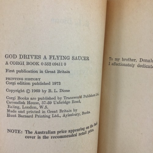 God Drives A Flying Saucer by RL Dione 1973 Paperback - Picture 9 of 9