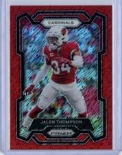 JALEN THOMPSON 2023 Panini Prizm RED Shimmer SSP #8 Cardinals 21/35