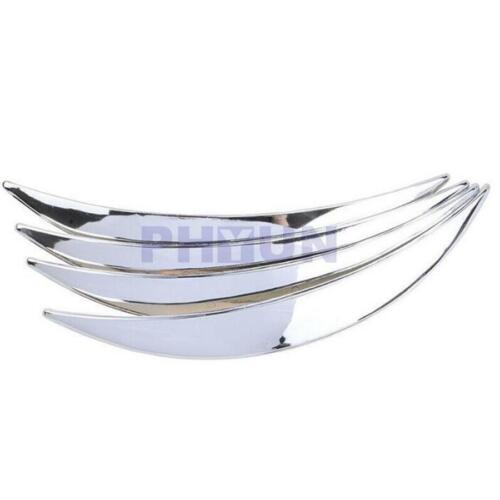 4x Chrome Car Wheel Eyebrow Arch Trim Lips Fender Flares Protector Anti-scratch - Bild 2 von 8