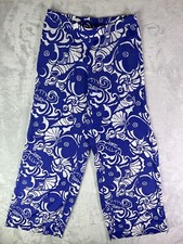 Lilly Pulitzer Middleton Palazzo Pants Size Small Blue Wide Leg Beach Tropical