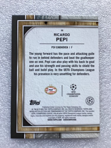 TOPPS MUSEUM 23-24 RICARDO PEPI PSV EINDHOVEN PARALLEL 16/25 - Zdjęcie 2 z 2