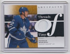 2021-22 Upper Deck Artifacts Threads of Time Patrick Marleau Toronto Maple Leafs