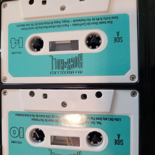 100 Greatest Hits Rock N Roll Juke Box Super Stars Cassette Tapes Incomplete - Picture 4 of 6