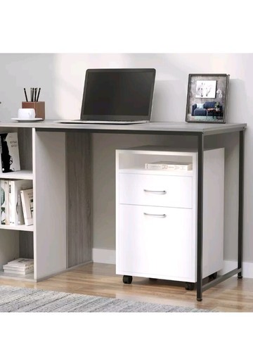 Home Rolling File Cabinet Mobile Printer Cart Nightstand Office Filing Organizer - Picture 2 of 10