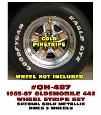 Ge-qh-487-spgo 1985 1986 1987 Oldsmobile Olds 442 Wheel Stripes - Does 5 Wheels Ge-qh-487-spgo 1985 1986 1987 Oldsmobile Olds 442 Wheel Stripes - Does 5 Wheels