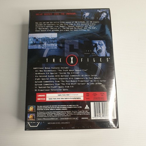 The X-Files : Season 5 Collector's Edition 6 disc set (Box Set, DVD, 1997) - Picture 2 of 2