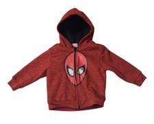 Preowned- Marvel Spider-Man Full Zip Graphic Sweater Boys Size 3T 