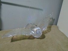 LARGE ACRYLIC DOVE OF PEACE 4.5  X 9  HANGING ORNAMENT UNBRANDED CB4532 