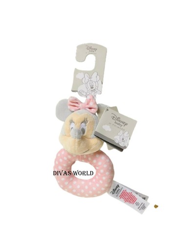 Disney Mickey / Minnie Plush Ring Rattle Baby Stacking Stuffed Toys Gift Primark - Picture 7 of 30