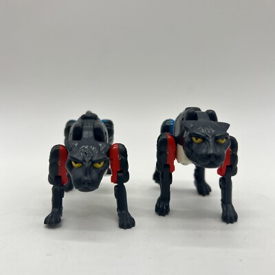Hasbro Takara Transformer Wolf Beast Wars Original Vintage Figure 1996 Lot Of 2
