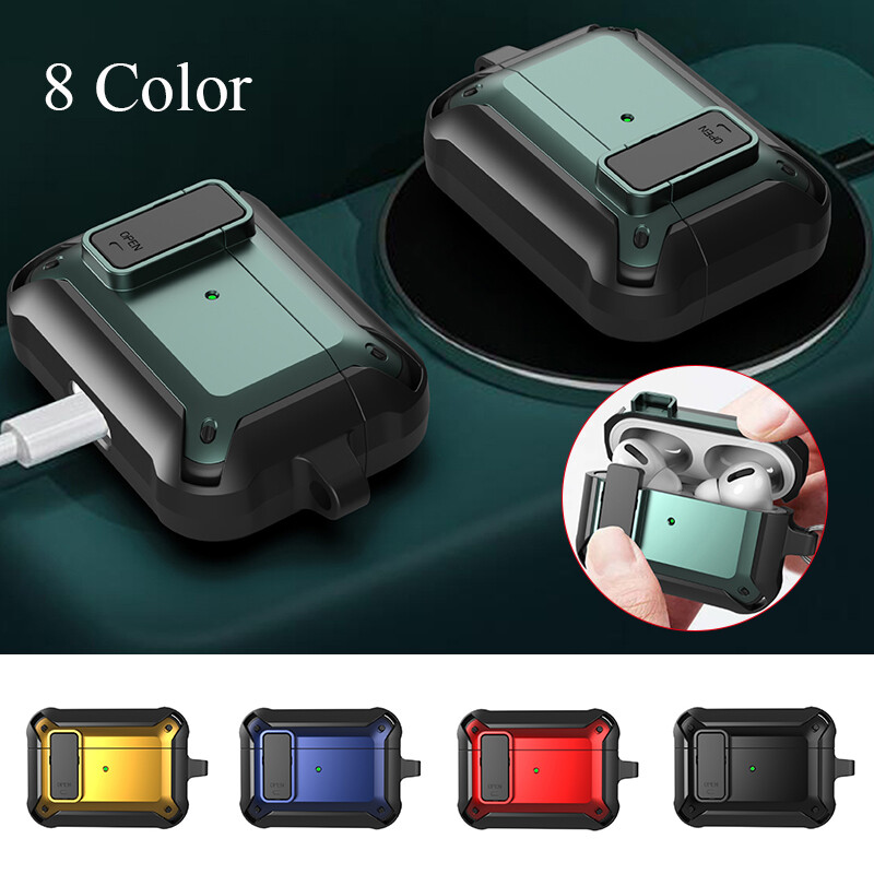 Protective Case For Apple AirPods 1/2 Pro Cover+Keychain Clip Shockproof  Skin