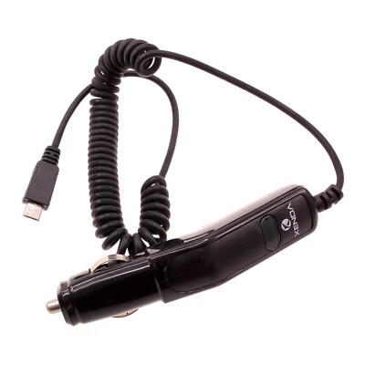 Micro-USB Car Charger Coiled Cable Power Adapter DC Socket for SmartPhones