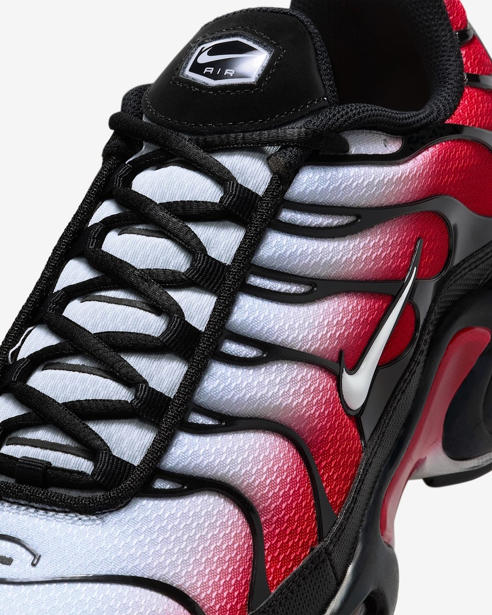Nike Air Max Plus Pure Platinum University Red Black DM0032-017 Men\'s Size 12 DM0032-017 Nike Air Max Plus Pure Platinum University Red  main image 3