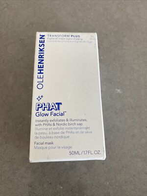 Ole Henriksen Transform Plus PHAT GLOW FACIAL 1.7oz FulL Sz | New W/ Fast Ship!