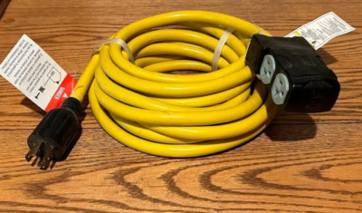 NEW! InterTek 4000058 Champion 48033 25' 15/20A 125V Generator Extension Cord