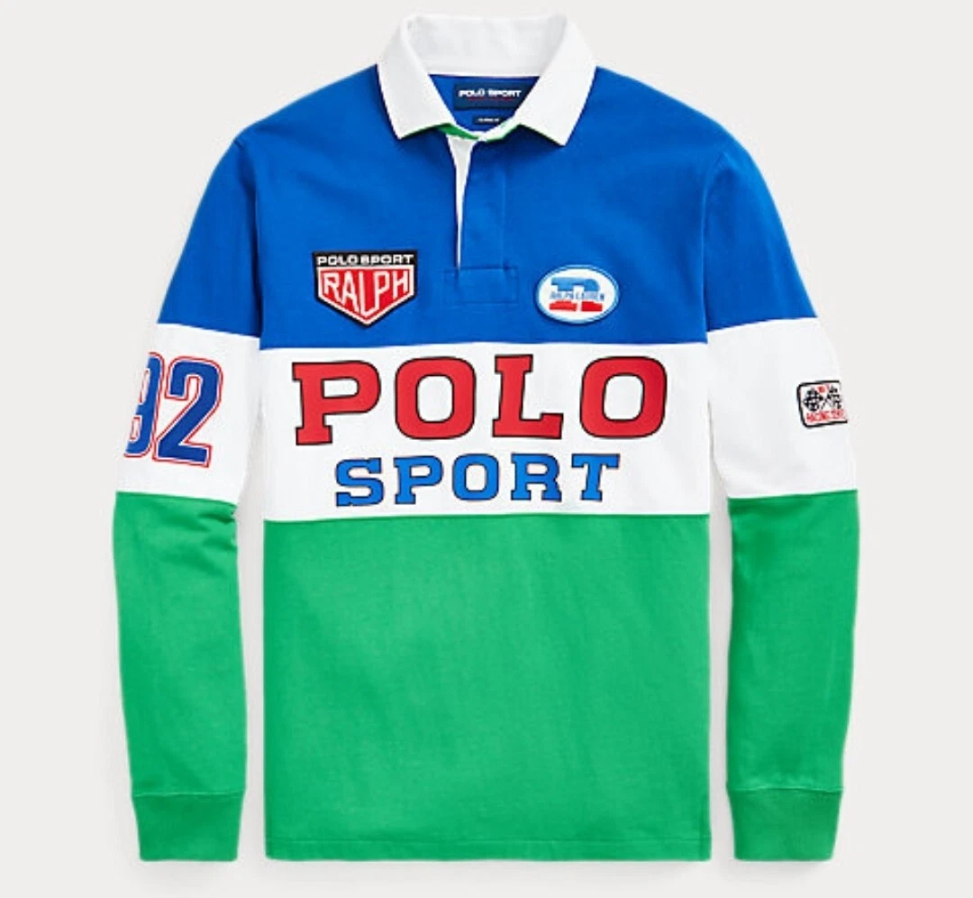 Polo Ralph Lauren 1992 Stadium Snowbeach Rare Polo Sport Rugby Shirt Size XXL
