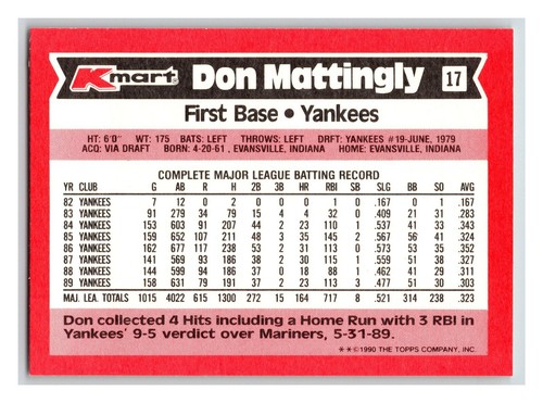 1990 Topps K-Mart Glossy - Pick One - Fill Your Set (KCR) - Picture 11 of 21
