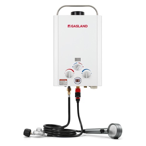 GASLAND 8L Portable Gas Water Heater Instant Hot Outdoor Shower System Caravan - Picture 2 of 21