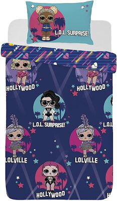 LOL Surprise Single Bedding Set Duvet Quilt Cover Reversible Set