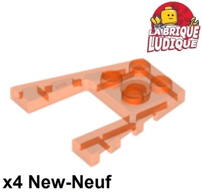 4x Aile Wedge plate 4x4 rouge//red 43719 NEUF Lego