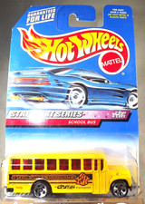 1999 Vintage Hot Wheels #952 Street ART Series 4/4 SCHOOL BUS Yellow wo/BackDoor