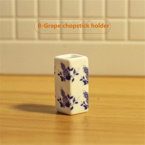 1/12 Miniature Dollhouse Ceramic Chinese Chopsticks Tube Tableware Kitchen Decor - Picture 13 of 15