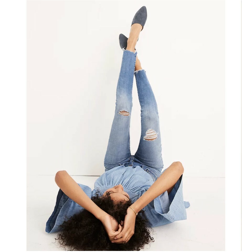 Madewell Petite Frankie Wash Skinny Jeans Size 27 J9159