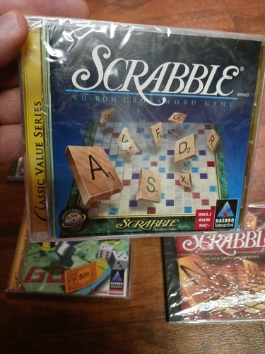 4 Hasbro Interactive MONOPOLY, Jeopardy, 2 Scrabble PC Computer Game CD-ROM Vint - Picture 11 of 13