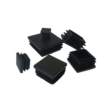 Square Tubing End Caps Plastic Plugs for Square Tubing/Black Plastic Square Plug