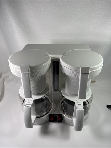 KRUPS Duo Thek Dual Coffee Maker 10-Cup 264A White Double Made In Germany - Picture 4 of 20