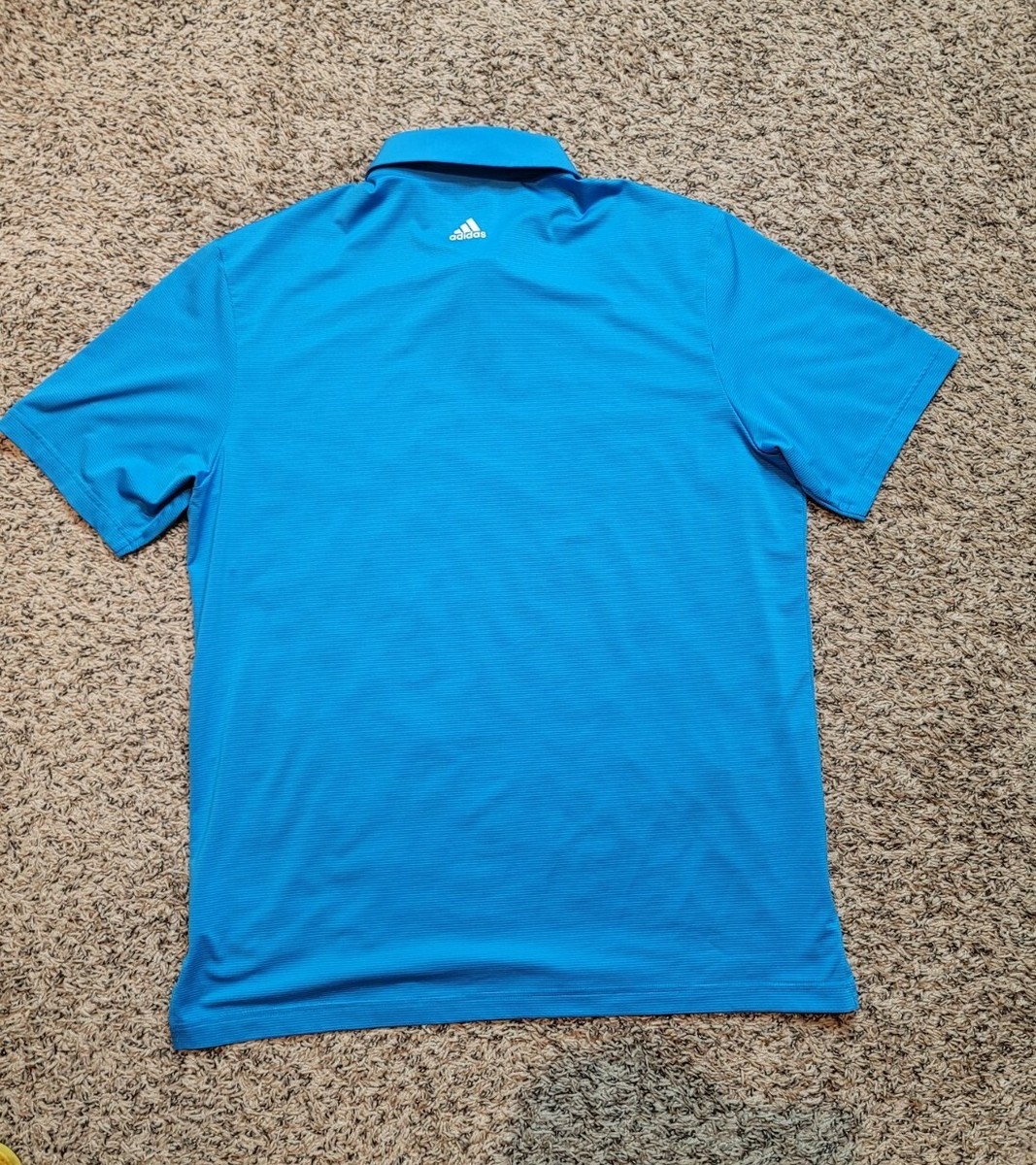 Adidas Golf Men's Polo Shirt RN# 88387 Size Large Color Blue Adidas Golf Men's Polo Shirt RN# 88387 Size Large Color Blue