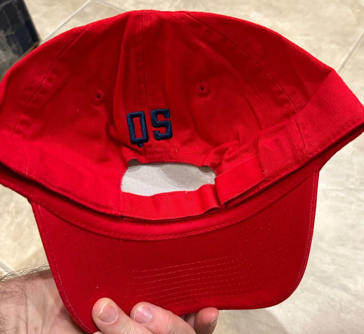 NetJets QS Golf Hat Cap Red Adjustable Strap Back NEW Berkshire