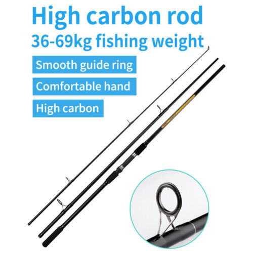 Surf Spinning Rod 11ft 12ft 13ft 60-150lb Saltwater Offshore Travel Carbon Rod - Picture 9 of 14