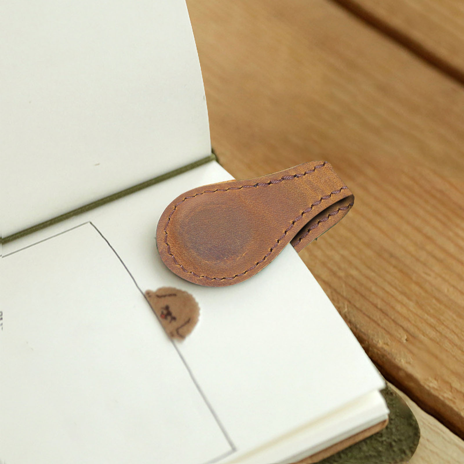 Leather Engraved Bookmark Handmade Corner Page Bookmarks eBay