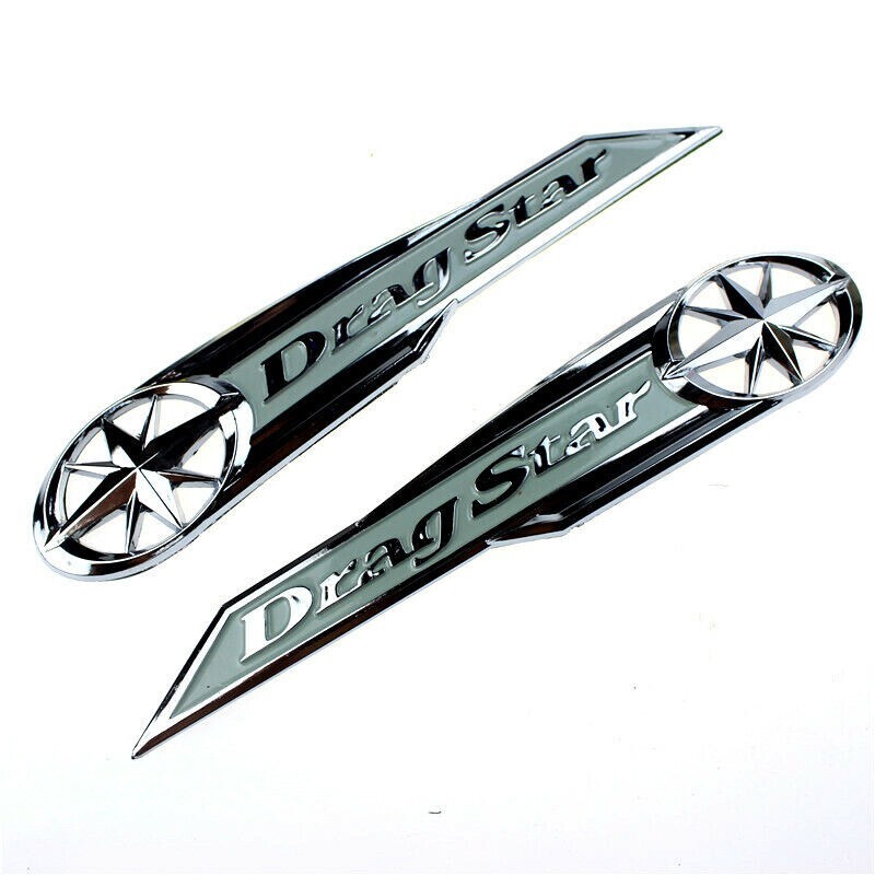 Motorcycle Gas Tank Emblem Sticker Badge Decal For Drag Star XV Vstar