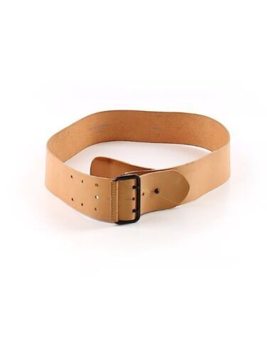 Burberry Brown Pebbled Leather Belt Sz 40 US 6 Womens Silver  display picture 2