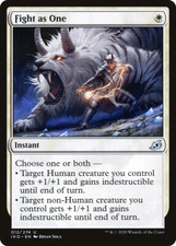 FIGHT AS ONE ~mtg NM-M Ikoria Unc x4