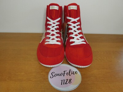 ASICS Wrestling Shoes 1083A001 EX-EO TWR900 Red x Gold x White US8