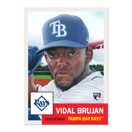 VIDAL BRUJAN RC - 2022 MLB Topps LIVING Set #509 - TAMPA BAY RAYS