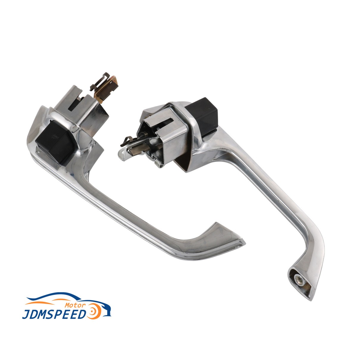 Chrome Outer Outside Exterior Door Handle Pair Set