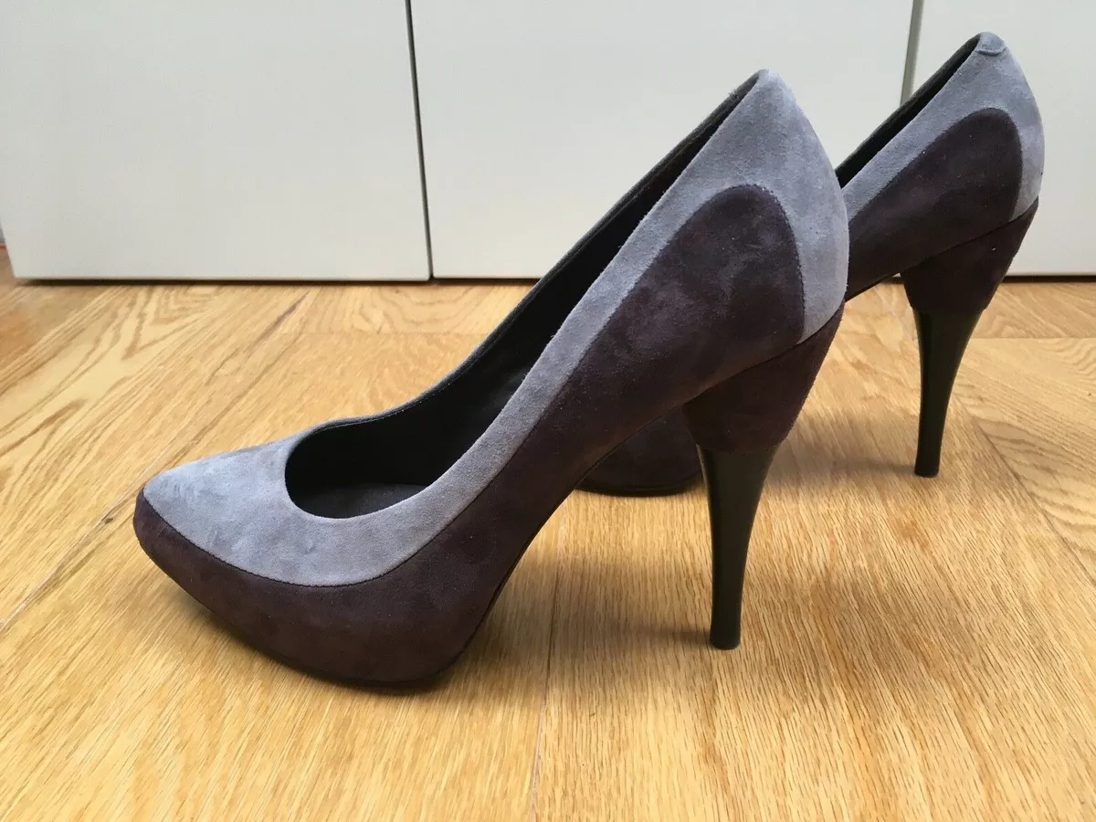 Calvin klein best sale suede heels